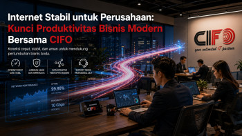 Internet stabil untuk perusahaan bersama CIFO dengan jaringan fiber optik dan layanan internet corporate profesional.