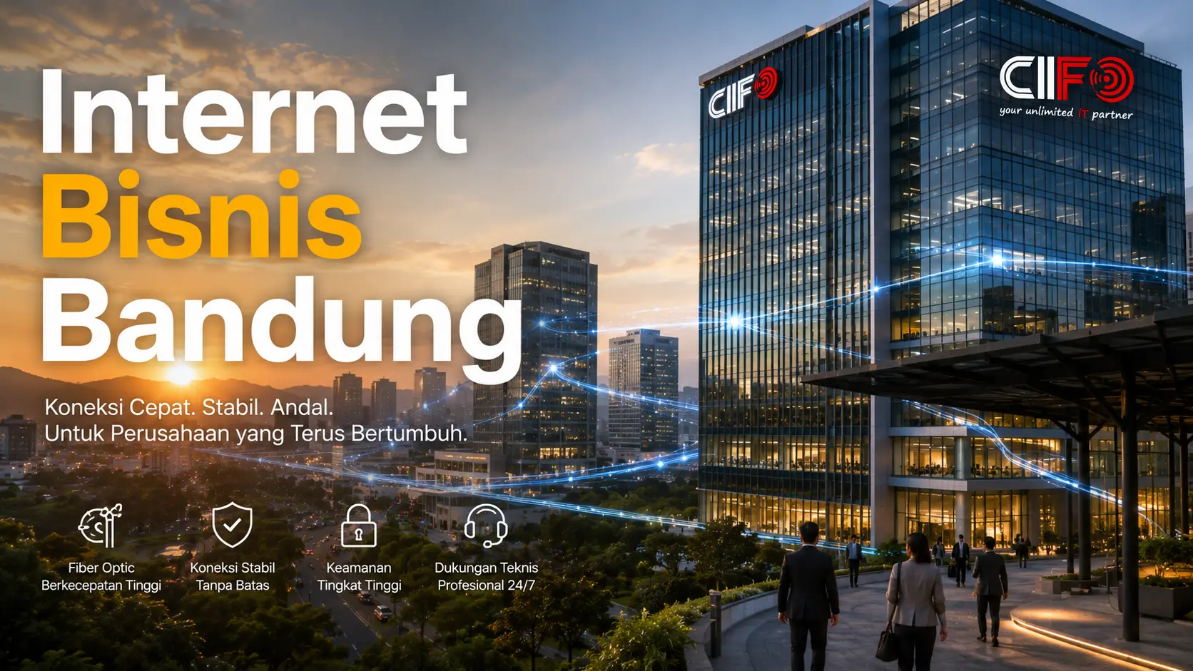 Internet Bisnis Bandung dari CIFO menghadirkan konektivitas cepat dan stabil untuk perusahaan.