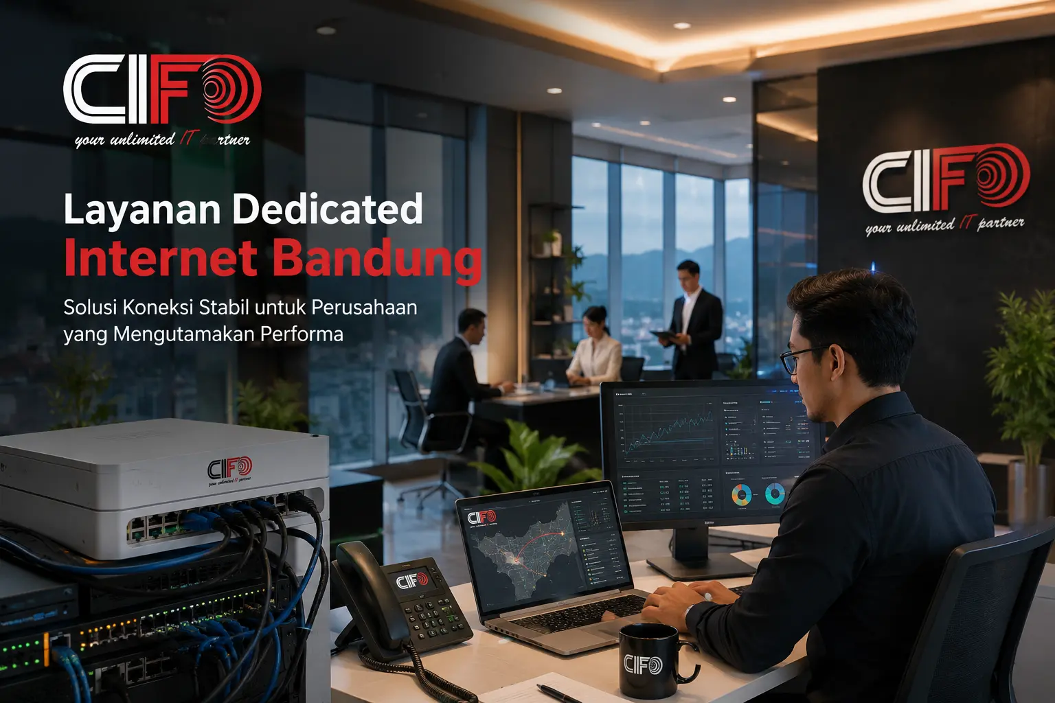 Layanan dedicated internet Bandung dari CIFO untuk perusahaan