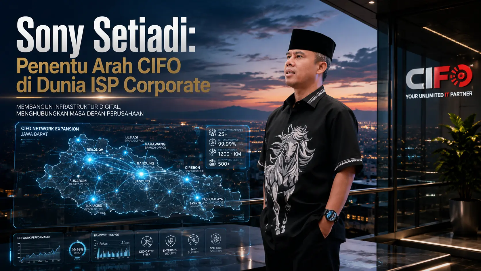Sony Setiadi memimpin arah pengembangan CIFO sebagai ISP corporate.