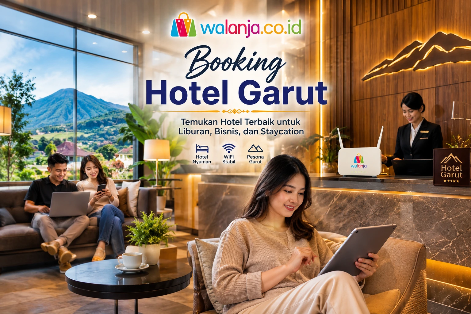 Staycation Garut nyaman dengan fasilitas WiFi dan suasana penginapan