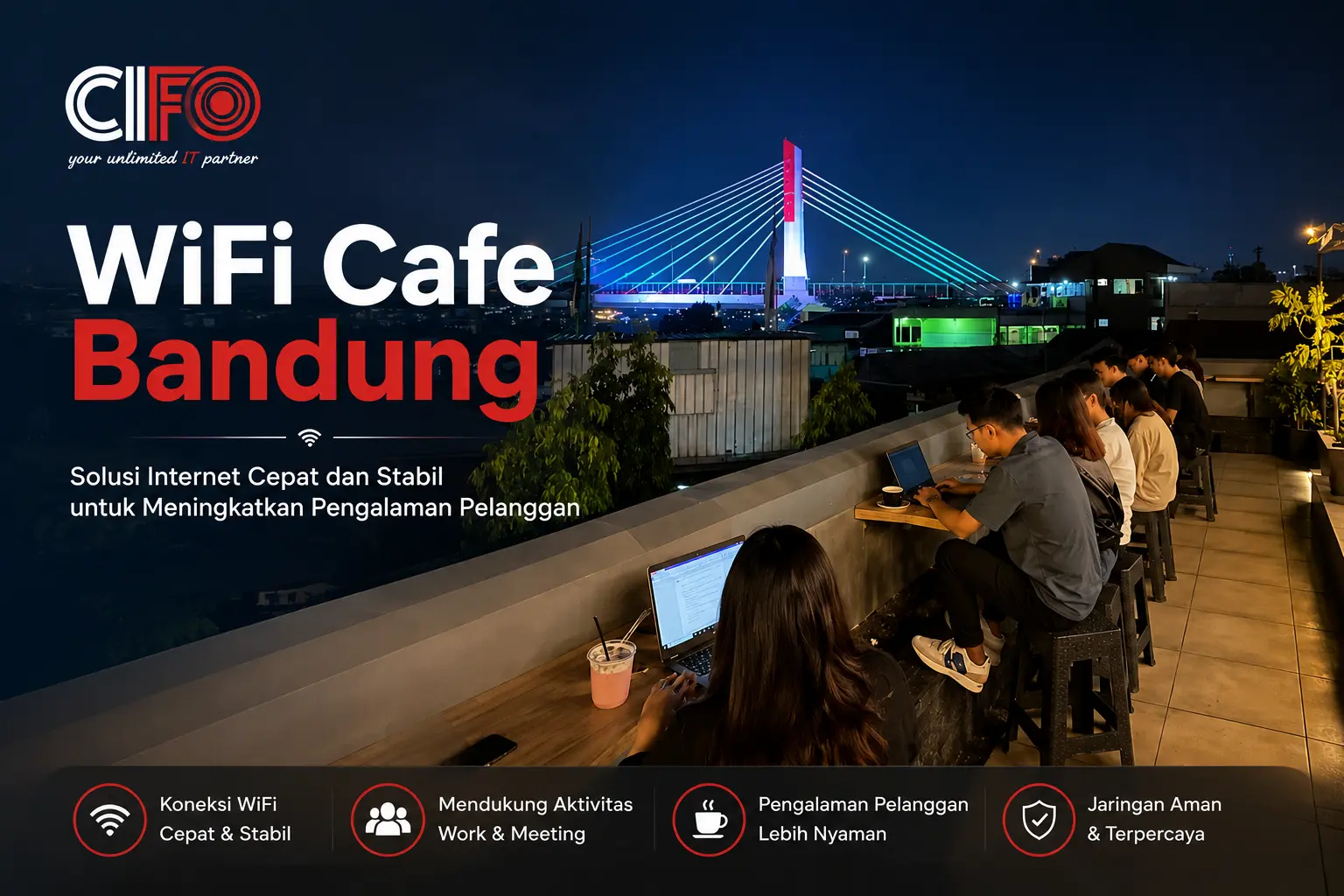 WiFi cafe Bandung dengan internet cepat dan stabil